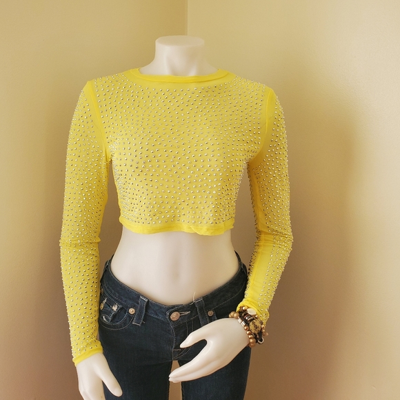 Fashion Nova Doing Too Much Stud Tee Medium - Picture 6 of 6